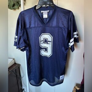 Dallas Cowboys Authentic Navy Blue and White Tony Romo Jersey Boys XL